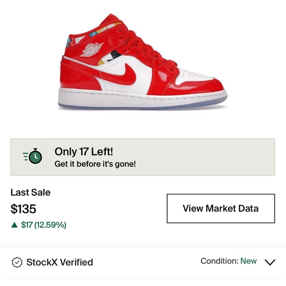 Nike Red Jordan 1 Barcelona - like new - Picture 5 of 5